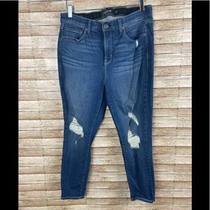 Torrid Sky HighCrop Distressed Skinny Size 14